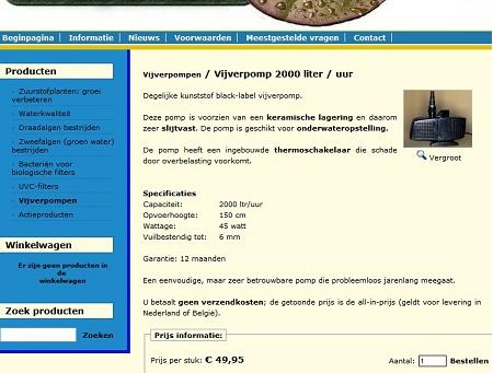 Vijverpomp online kopen in de webshop van Vijverhulp